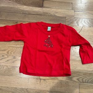 Bedazzled Christmas tree shirt